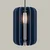 Sollux SL.1859 - Luster na sajli MULA 1xE27/15W/230V prečnik 27 cm plava