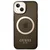 Guess Maska za iPhone 14 Plus Gold Outline Translucent Black MagSafe