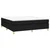 Vidaxl Box spring postelja z vzmetnico črna 180x200 cm blago