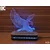 Black Cut 3D Lampa Orao, Toplo bela