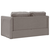 VIDAXL talni raztegljivi kavč (2v1, taupe, 112x174x55cm), blago