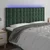 Vidaxl LED posteljno vzglavje temno zeleno 200x5x118/128 cm žamet