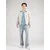 LEVIS  Majica ORIGINAL HM svetlo modra/siva/bela