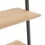 Naslanjajuće police s 4 razine svjetlosmeđe-crne 64x34x150,5 cm