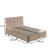 Hanah Home Bračni krevet sa prostorom za odlaganje Ela Double 180x38x200cm Crni