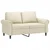 Greatstore Dvosed krem 120 cm umetno usnje