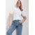 Trend Alacati Stili Ženska bluza 3/4 rukava ALC-X11558, Okrugli izrez, Bela