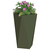 Sadilica 2 pcs Maslinasto zelena 40 x 40 x 75 cm Čelik