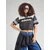Dres adidas Crop Jersey Black/ Grey Two/ White L