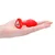 Ouch! Diamond Heart Butt Plug Regular Red