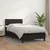 Vidaxl Box spring postelja z vzmetnico črna 90x190 cm umetno usnje