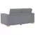 Sofa 3 pcs Svijetlo siva 220 x 80 x 84 cm Platnasta tkanina