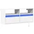 Zidni TV ormarić s LED svjetlima bijeli 100x31x45 cm