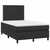 Krevet box spring s madracem LED crni 120x200cm od umjetne kože