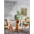 HANAH HOME Trpezarijski sto i stolice Roma Natural