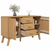 vidaXL Komoda OLDEN rjava 114x43x73,5 cm trdna borovina
