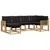 Set vanjskih sofa s jastukom 6 pcs Bijela i crna