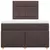 vidaXL vidaXL Box spring postelja z vzmetnico temno rjava 120x190 cm blago, (21304727)