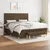 Vidaxl Box spring postelja z vzmetnico temno rjava 180x200 cm blago