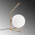 Opviq Stona lampa Luminar-14166, 23x28x42 cm, IP20, Zlatne boje