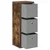 Kreveta s ladicama Dimljeni hrast 25,5 x 22 x 69,5 cm