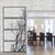 WallXpert metalni zidni ukras 5391, gole grane drveta u 4 vertikalno složena panela, 60 x 120 cm, crni