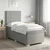 vidaXL Postelja boxspring z vzmetnico Svetlo siva 100 x 200 cm Blago