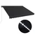 Tenda na ručno uvlačenje s LED svjetlima 450 x 300 cm antracit