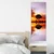 WallXpert slika na platnu DKY126202511, silueta drveta pri zalasku sunca sa odrazom u vodi, 30 x 80 cm