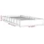 shumee vidaXL Posteljni okvir bel 75x190 cm masiven les