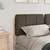 vidaXL Tapecirano vzglavje Rjava in taupe 135 cm Masivno borovo les