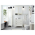 HEMNES Visoki elem. s ogled. na vratima, bela, 49x31x200 cm