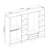 Hanah Home Garderober Kale-7630, 270x210x52 cm, Braon