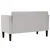 Vidaxl Dvosed sive barve 111 cm blago