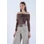 Trend Alacati Stili Ženska bluza Alc-X15152, Braon