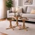 Hanah Home set od 3 umetnutih stočića Palm 3, hrast