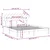 Vidaxl Posteljni okvir bel 180x200 cm trden les