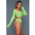 Be Wicked Floral Delight 2-piece Set Neon Green