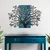 Sombra del Bosque -3 BlueBlack Decorative Wooden Wall Accessory