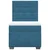Vidaxl Box spring postelja z vzmetnico modra 80x200 cm žamet
