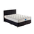 Hanah Home Bračni krevet sa prostorom za odlaganje Ela Double 160x38x200cm Crni
