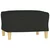 Tabure crni 60 x 50 x 41 cm od tkanine