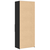 Visoka komoda crna 70 x 42,5 x 185 cm od konstruiranog drva