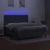 Krevet box spring s madracem LED tamnosivi 180x200 cm tkanina