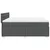 Vidaxl Box spring postelja z vzmetnico temno siva 200x200 cm blago