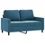 4-dijelna sofa garnitura plavi baršun