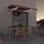 Vidaxl Avtomatska tenda LED + senzor 350x250 cm oranžno/rjava