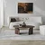 Hanah Home Klub sto Rock, 105x35x65 cm, Braon