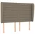 Vidaxl Box spring postelja z vzmetnico taupe 140x190 cm blago