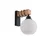 Brilagi - Zidno svetlo WOOD GLASS 1xE27/60W/230V borovina/crna/bela
